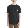 Carhartt Kids’ Short Sleeve Pocket T-Shirt Tee Shirt(Black Caviar)