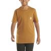 Carhartt Kids’ Short Sleeve Pocket T-Shirt Tee Shirt(Carhartt Brown)