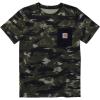 Carhartt Kids’ Short Sleeve Pocket T-Shirt Tee Shirt(Dark Green Camo)