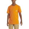 Carhartt Kids’ Short Sleeve Pocket T-Shirt Tee Shirt(Exotic Bright Orange)