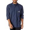 Carhartt Men’s 104138 Flame-Resistant Force® Lightweight Long Sleeve Sh(Navy)