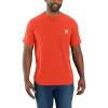 Carhartt Men’s 104616 Force® Relaxed Fit Midweight Short Sleeve Pocket(Cherry Tomato)