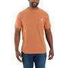 Carhartt Men’s 104616 Force® Relaxed Fit Midweight Short Sleeve Pocket(Dusty Orange)