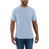 Carhartt Men’s 104616 Force® Relaxed Fit Midweight Short Sleeve Pocket(Fog Blue)