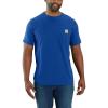 Carhartt Men’s 104616 Force® Relaxed Fit Midweight Short Sleeve Pocket(Glass Blue)