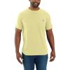 Carhartt Men’s 104616 Force® Relaxed Fit Midweight Short Sleeve Pocket(Lemongrass)