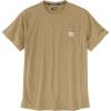 Carhartt Men’s 104616 Force® Relaxed Fit Midweight Short Sleeve Pocket(Sandstone Heather)
