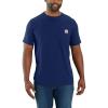 Carhartt Men’s 104616 Force® Relaxed Fit Midweight Short Sleeve Pocket(Scout Blue Heather)