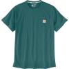 Carhartt Men’s 104616 Force® Relaxed Fit Midweight Short Sleeve Pocket(Transformative Teal)
