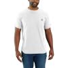 Carhartt Men’s 104616 Force® Relaxed Fit Midweight Short Sleeve Pocket(White)