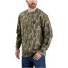 Carhartt Men’s 105483 Loose Fit Heavyweight Long-Sleeve Pocket Camo Logo Graphi(Mossy Oak Bottomland Camo)
