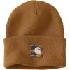 Carhartt Men’s 106336 Knit Camo Patch Beanie(Carhartt Brown)