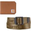 Carhartt Men’s A0005780 Belt and Wallet Gift Pack(Carhartt Brown/Yukon)