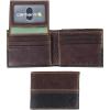 Carhartt Men’s B0000210 Passcase Wallet(Leather Two-Tone (Brown & Black))