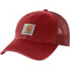 Carhartt Men’s Buffalo Sandstone Meshback Cap(Crabapple)