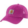 Carhartt Men’s Buffalo Sandstone Meshback Cap(Magenta Agate)