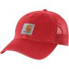 Carhartt Men’s Buffalo Sandstone Meshback Cap(Red Barn)