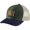 Carhartt Men’s Canvas Mesh-Back C Patch Cap(Forestry Green)