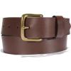 Carhartt Men’s Casual Bridle Leather Belts, Available in Multiple Styles, Colors & Sizes(Bridle Leather Classic Buckle (Brown))