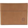 Carhartt Men’s Casual Saddle Leather Wallets, Available in Multiple Styles and Colors(Carhartt Brown (Bifold))