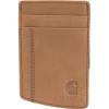 Carhartt Men’s Casual Saddle Leather Wallets, Available in Multiple Styles and Colors(Carhartt Brown (Front Pocket))