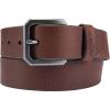 Carhartt Men’s Durable Full Grain Saddle Leather Classic Belts, W/Rugged Antique Nickle Hardware(Red Brown)