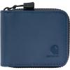 Carhartt Men’s Durable Water Repel Wallet, Available in Multiple Styles and Colors(Dark Blue (Zipper Wallet))