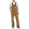 Carhartt Men’s Flame Resistant Duck Bib Lined Overall(Carhartt Brown)
