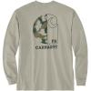 Carhartt Mens Flame Resistant Force Loose Fit Lightweight Long-Sleeve Camo C Graphic T-Shirt(Greige)