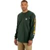 Carhartt Mens Flame Resistant Force Loose Fit Lightweight Long-Sleeve Logo Graphic T-Shirt(Mountain View)