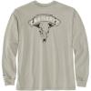 Carhartt Mens Flame Resistant Force Loose Fit Lightweight Long-Sleeve Longhorn Graphic T-Shirt(Greige)
