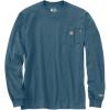 Carhartt Men’s Flame Resistant Force Loose Fit Long-Sleeve Lightweight Eagle Graphic T-Shirt(Storm Blue)