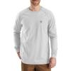 Carhartt Men’s Flame Resistant Force Relaxed Fit Lightweight Long-Sleeve T-Shirt(Light Gray)