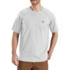 Carhartt Men’s Flame Resistant Force Relaxed Fit Lightweight Short-Sleeve T-Shirt(Light Gray)