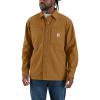 Carhartt Men’s Flame Resistant Rugged Flex Canvas Shirt Jac(Carhartt Brown)