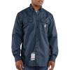 Carhartt Men’s Flame-Resistant Classic Twill Shirt(Navy)