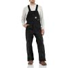 Carhartt Men’s Flame-Resistant Duck Unlined Bib Overall(Black)