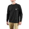 Carhartt Men’s Flame-Resistant Force Cotton Long-Sleeve T-Shirt(Black)