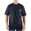 Carhartt Mens Flame-Resistant Force Cotton Short-Sleeve T-Shirt(Dark Navy)