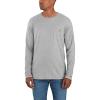 Carhartt Men’s Force Relaxed Fit Midweight Long-Sleeve Pocket T-Shirt(Heather Grey)