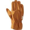 Carhartt Men’s GW0793M Duck/Synthetic Leather Open Cuff Glove(Brown)