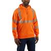 Carhartt Men’s High-Visibility Loose Fit Midweight Hooded Class 3 Hoodie(Brite Orange)