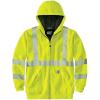 Carhartt Men’s High-Visibility Loose Fit Midweight Thermal-Lined Full-Zip Class 3 Sweatshirt(Brite Lime)