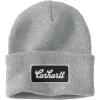 Carhartt Men’s Knit Cuffed Script Patch Beanie(Heather Gray)