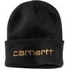 Carhartt Men’s Knit Insulated Logo Graphic Cuffed Beanie(Black)