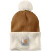Carhartt Men’s Knit Pom Cuffed Beanie(Carhartt Brown)