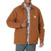 Carhartt Men’s Loose Fit Washed Duck Sherpa-Lined Coat(Carhartt Brown)
