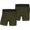 Carhartt Men’s MBB124 5 Inch Basic Boxer Brief 2-Pack(Burnt Olive)