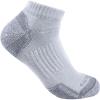 Carhartt Men’s Midweight Cotton Blend Low Cut Sock 3 Pack(Grey/Grey)