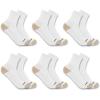 Carhartt Men’s Midweight Quarter Sock 6 Pack(White)